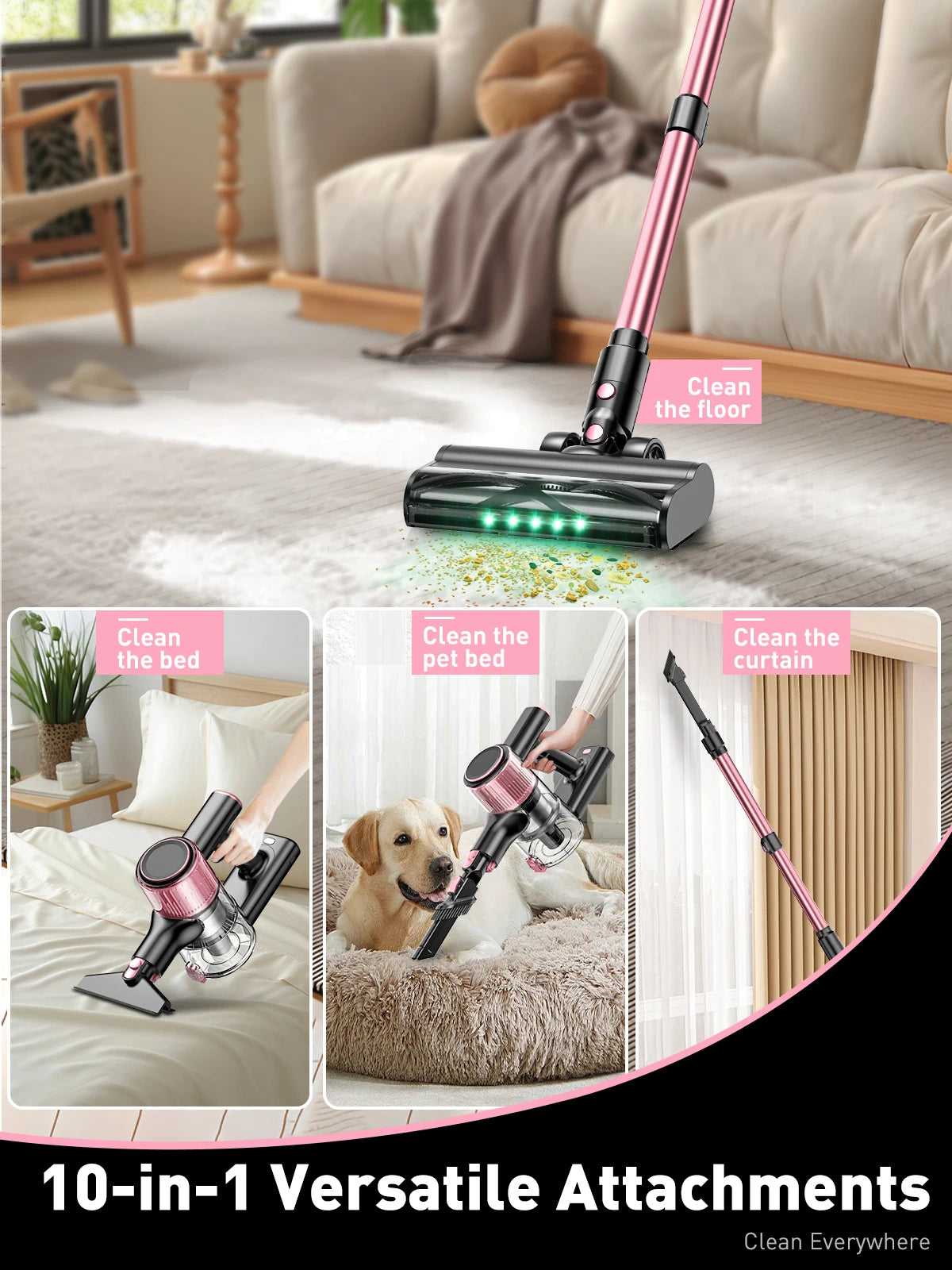 QuickClean PowerStick Cordless Vacuum Home Pro