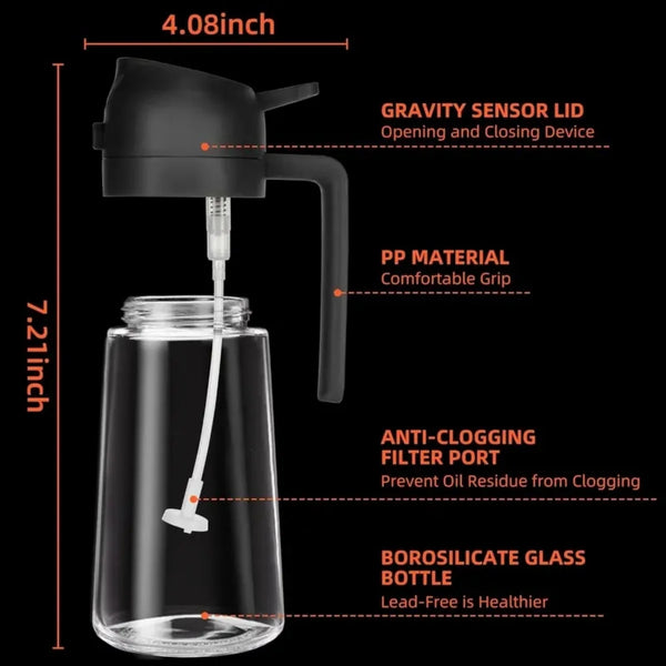 Precision Glass Oil Spray Bottle