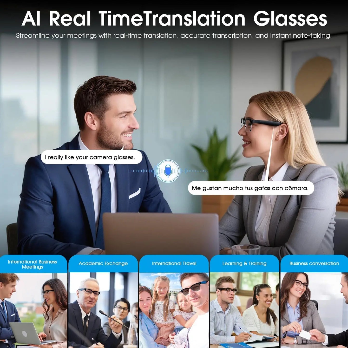 SmartCam Vision Bluetooth Photo Glasses