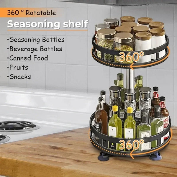 QuickSpin Rotating Spice Organizer Rack